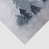 Rentier in der Wildgrau-Wasserfarbe Weihnachten Seidenpapier (Detail)