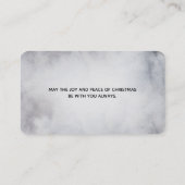 Rentier in der Wildgrau-Wasserfarbe Weihnachten Visitenkarte (Rückseite)