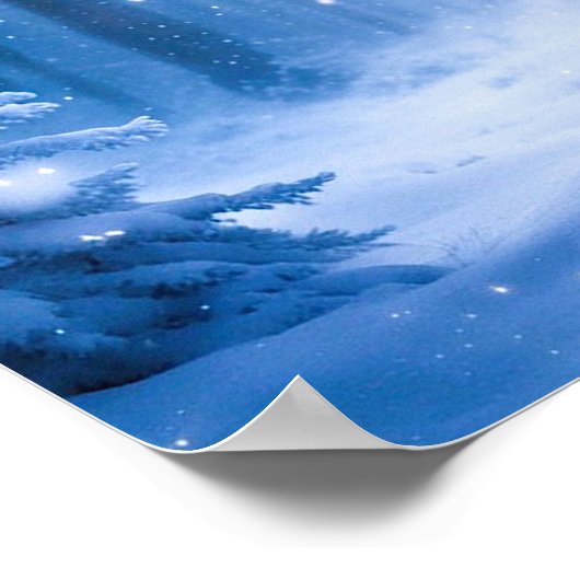 Rentier in Magical Forest Poster (Ecke)