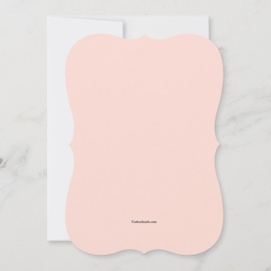 Rentier in Santa Cap Einladung (Rückseite)