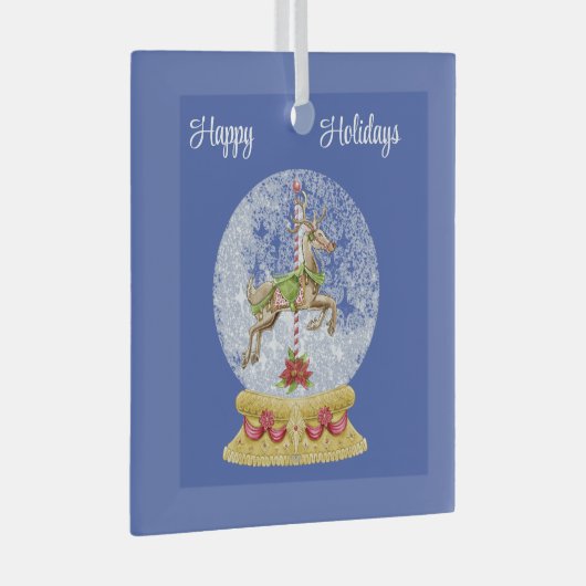 Rentier in Water Globe Ornament (Vorderseite Rechts)