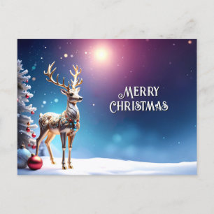 Rentier-Juwelen Weihnachts-Feiertags-Postkarte Postkarte