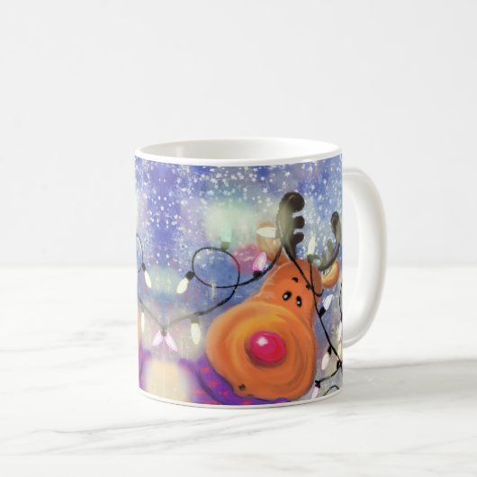Rentier-Kaffeetasse Kaffeetasse (VorderseiteRechts)