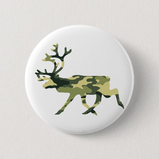 Rentier/Karibik-Waldkamouflage / Camouflage Button (Vorderseite)