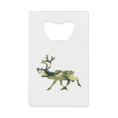 Rentier/Karibik-Waldkamouflage / Camouflage Geldbeutel Flaschenöffner (Vorderseite)