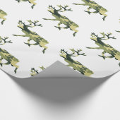 Rentier/Karibik-Waldkamouflage / Camouflage Geschenkpapier (Ecke)