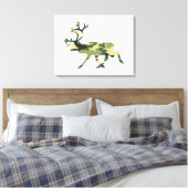 Rentier/Karibik-Waldkamouflage / Camouflage Leinwanddruck (Insitu (Schlafzimmer))