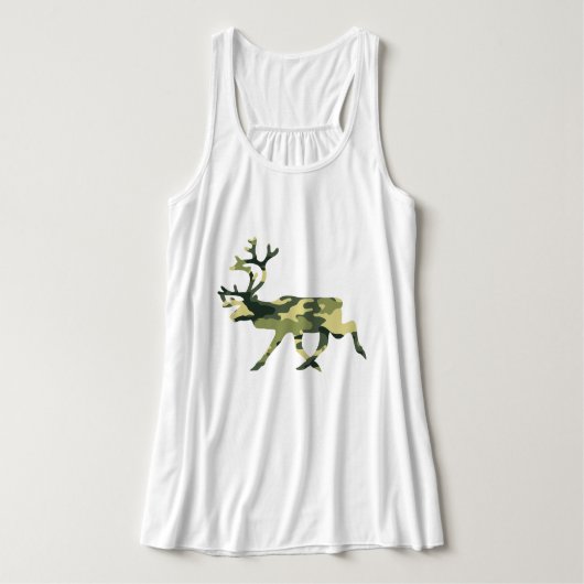 Rentier/Karibik-Waldkamouflage / Camouflage Tank Top (Design Vorderseite)