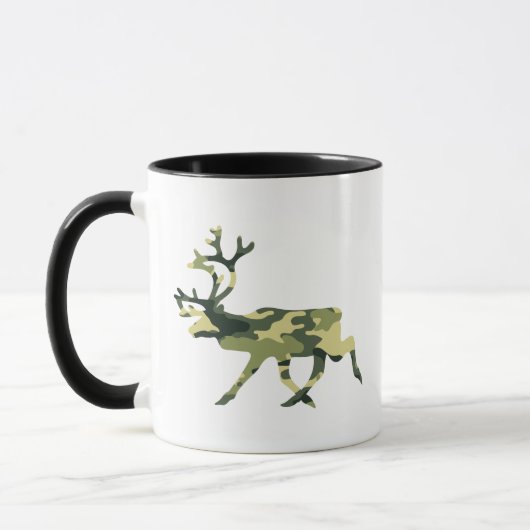 Rentier/Karibik-Waldkamouflage / Camouflage Tasse (Links)
