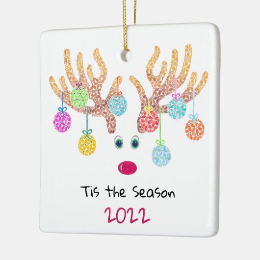 Rentier Keramik Keramikornament (Links)