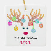 Rentier Keramik Keramikornament (Vorderseite)