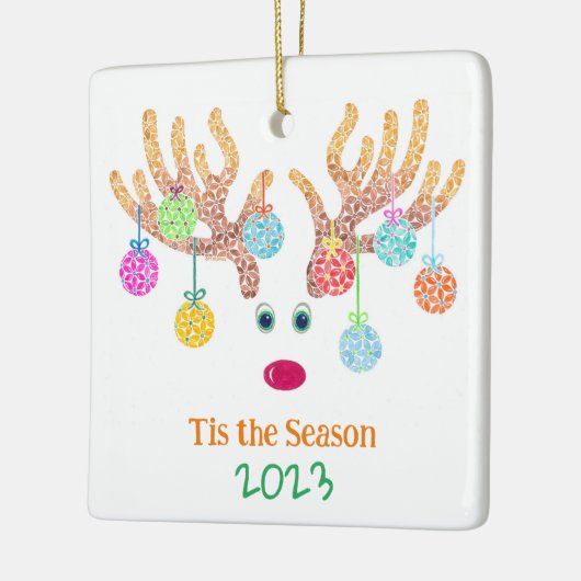 Rentier Keramik Keramikornament (Links)