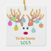 Rentier Keramik Keramikornament (Vorderseite)