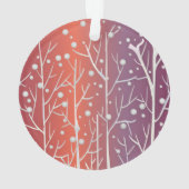 Rentier, lasst es schneit! Weihnachten Ornament (Rückseite)