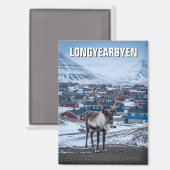 Rentier Longyearbyen Svalbard Norwegen Magnet (Vorderseite/Rückseite)