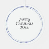 Rentier Magical Enchanted Weihnachtswald Ornament Aus Metall (Rückseite)