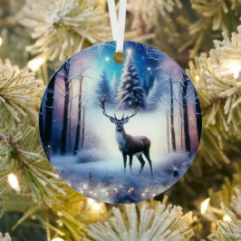 Rentier Magical Enchanted Weihnachtswald Ornament Aus Metall