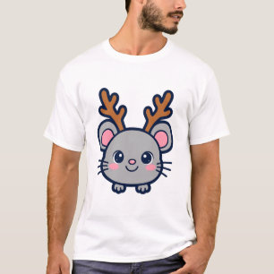 Rentier-Maus-Weihnachten T-Shirt