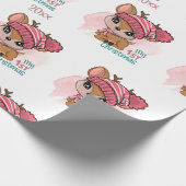 Rentier, meine ersten Weihnachten Geschenkpapier (Ecke)