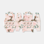 Rentier mit Blume im Antlermuster Geschenkschachtel (Ungefaltet)