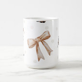 Rentier mit Bows Coffee Tasse (Mittel)