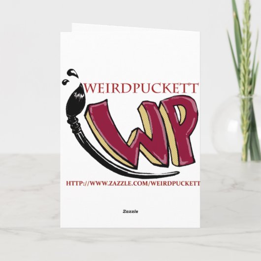 Rentier mit Braunnase Feiertagskarte (Rückseite)