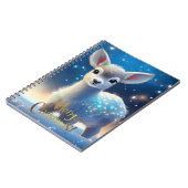 Rentier mit fröhlichem Weihnachtsgrüßen Notizblock (Linke Seite)