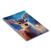 Rentier mit fröhlichem Weihnachtsgrüßen Notizblock (Rechte Seite)