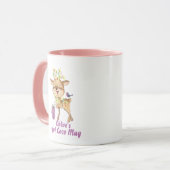 Rentier mit Licht Tasse (Vorderseite Links)