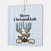 Rentier mit Menorah Antlers Chrismukkah Ornament (Links)