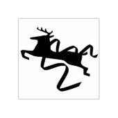 Rentier mit Ribbon Art Briefmarke Gummistempel (Prägung)
