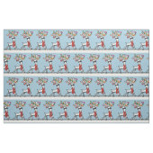 Rentier mit Weihnachtsbeleuchtung Stoff (Fat Quarter (45,7 x 55,9 cm))