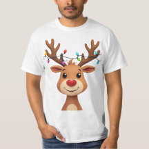 Rentier mit Weihnachtsleuchten