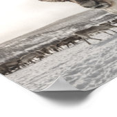 Rentier Nature Foto Poster (Ecke)