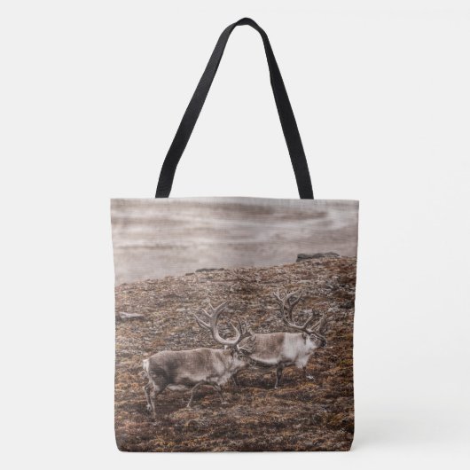 Rentier Nature Foto Tasche (Vorderseite)