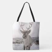 Rentier Nature Foto Tasche (Rückseite)