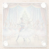 Rentier-Nussknacker-Ballett, Glas-Untersetzer Glasuntersetzer (Rückseite)