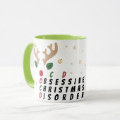 Rentier OCD kundenspezifisch Tasse (Vorderseite Links)