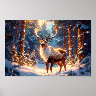 Rentier of Santa Claus Poster
