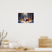 Rentier of Santa Claus Poster (Küche)