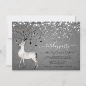 Rentier Ornament Tinkelleuchten Weihnachtsgebäck P Einladung (Vorderseite)