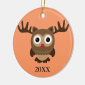 Rentier Owl Ornament (Links)