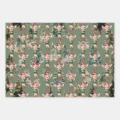 Rentier, Panda Bear zu Weihnachten Geschenkpapier Set (Vorderseite 2)