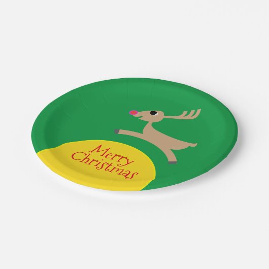 Rentier Pappteller (Schrägansicht)