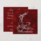Rentier-Party Einladung (Vorne/Hinten)