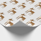 Rentier Pattern Geschenkpapier (Ecke)