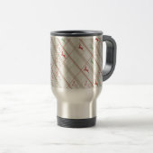 Rentier Pattern Reisebecher (VorderseiteRechts)