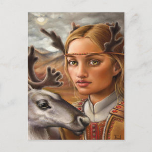 Rentier People Postkarte