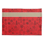 Rentier Pillow Case, benutzerdefiniertes Skript, r Kissenbezug (Rückseite)