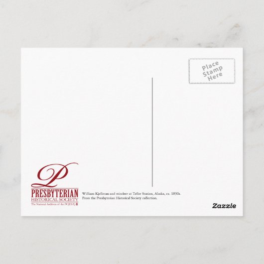 Rentier Postkarte (Rückseite)